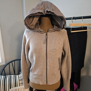 Athleta Attica Sweater Jacket 100% Wool